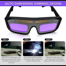 TRQWH Auto-Darkening Welding Goggles, True Color Lens for TIG, MIG  ARC Welding