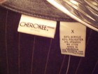 NEW WOMENS CHEROKEE GRAY PINSTRIPE BLAZER JACKET SIZE X NWT — photo 5