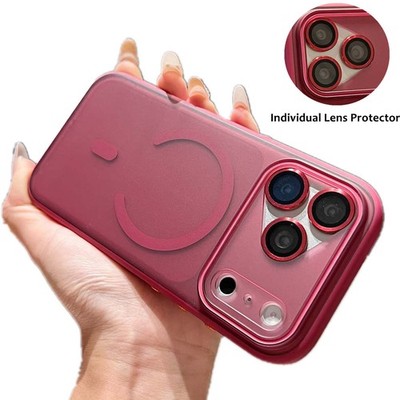 For iPhone 18 Pro Max/18 Pro/17 Slim Matte Anti-scratch Magnetic Case+Lens Film