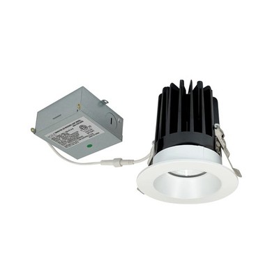 Nora NM4-RDC30MPW 4'' Round LED Downlight No Housing Required Matte Powder White