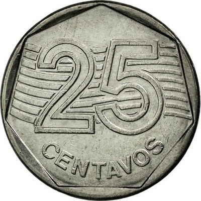 Brazil | 25 Centavos Coin | Effigy of Republic | Km:634 | 1994