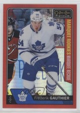 2016 O-Pee-Chee Platinum Marquee Rookies Red Prism 65/199 Frederik Gauthier 5mc
