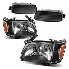 Headlight Assembly Compatible Fit 01-04 Tacoma OE w/Bumper-Black/Amber/Clear