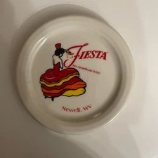 Fiesta Coaster Newell WV Outlet Exclusive  Dancing Lady Red Colors NWT  USA