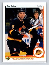 1990-91 Upper Deck - Dan Quinn #260 Vancouver Canucks Hockey Card