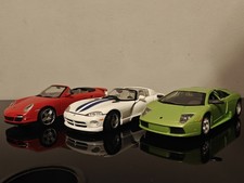 3X 1:24 scale lamborghini murcielago/porsche 911/dodge viper diecast model  cars