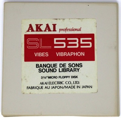 Akai SL535 Vibes Vibraphon S900 Format Floppy Disk Banque De Sons