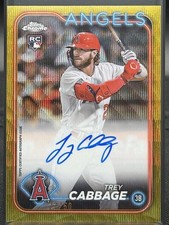 2024 Topps Chrome Trey Cabbage RC Auto Gold Wave Rookie Card #RA-TCA/50