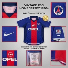 VINTAGE Paris Saint Germain 2000 2001 FOOTBALL Jersey PSG Home soccer NIKE siz S