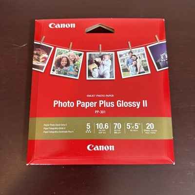 CANON Photo Paper Plus Glossy II 5x5  20 Sheets