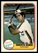 1981 Fleer Roberto Ramos Rookie Montreal Expos #162