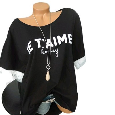 Shirt Angel of Style Tunika Damen Gr 42 bis 54 schwarz Übergröße (341)