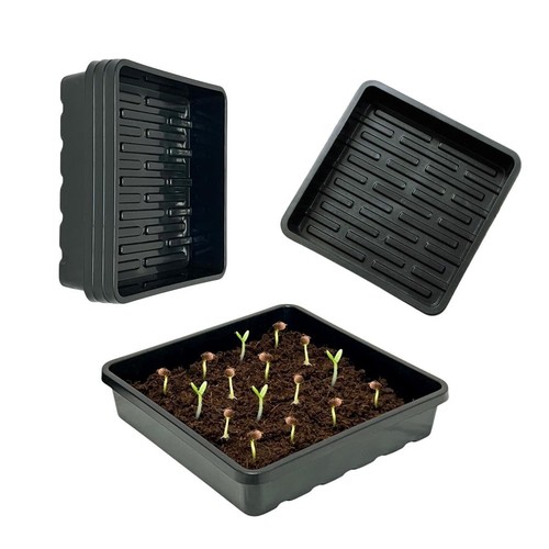 1010 Growing Trays Extra Strength Seed Tray 10" x 10" Without Drain Holes for...