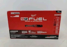 Milwaukee M12 FUEL Insider Extended Reach Box Ratchet Kit 3050-21 NEW Open Box