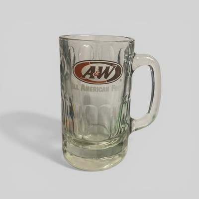 Vintage A&W Root Beer Float Glass Mug w ''All American Food'' Branding SHIPS FREE