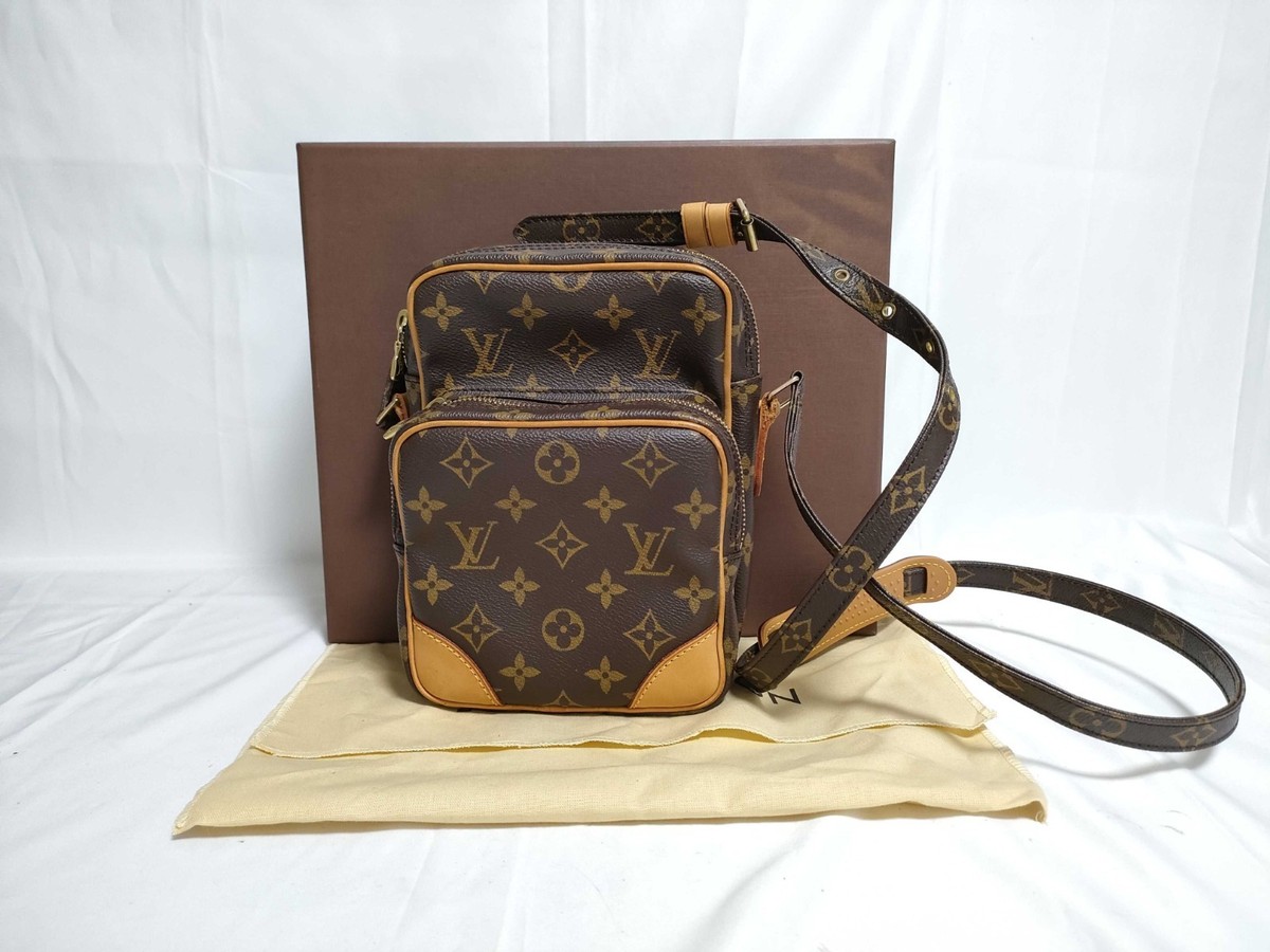 Louis Vuitton Amazon M45236 Monogram Shoulder Bag Brown TH0044 Authentic Japan