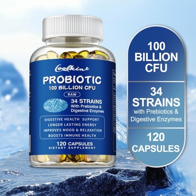 Probiotics 100 Billion CFU - Digestive Health Support, Constipation Relief