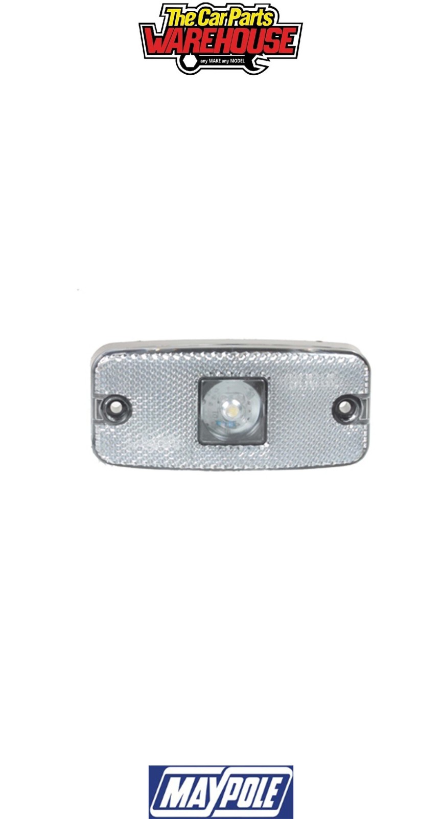 Maypole 8576BSP AWSL 10-30V Clear LED Front Marker Lamp + SuperSeal Plug