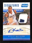 2015-16 Panini Threads WESLEY MATTHEWS #TS-WMT Dallas Mavericks PATCH AUTO /25