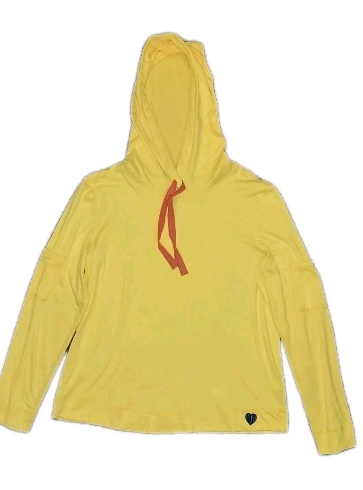 Lug Coupe Long Sleeve Hoodie Small Petite - Sunbeam Yellow Lightweight Active To