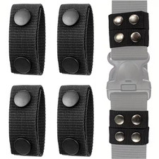 4Pcs Duty Belt Keepers with Double Snaps Police Security Tactical Belt Keeper US