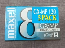Maxell 8mm Gx-mp High Quality 120 Camcorder Video Cassette Tapes 5 Pack New