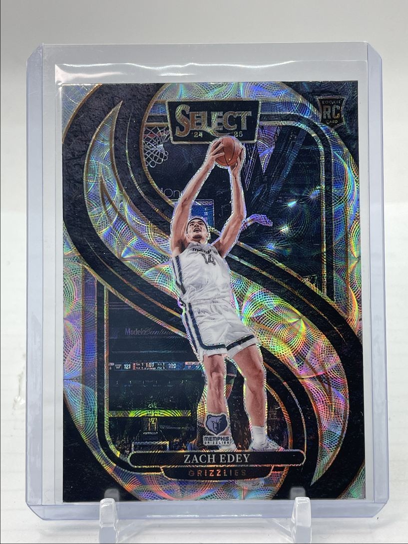 ZACH EDEY 2024-25 SELECT PREMIER LEVEL ROOKIE SCOPE PRIZM RC Q4255