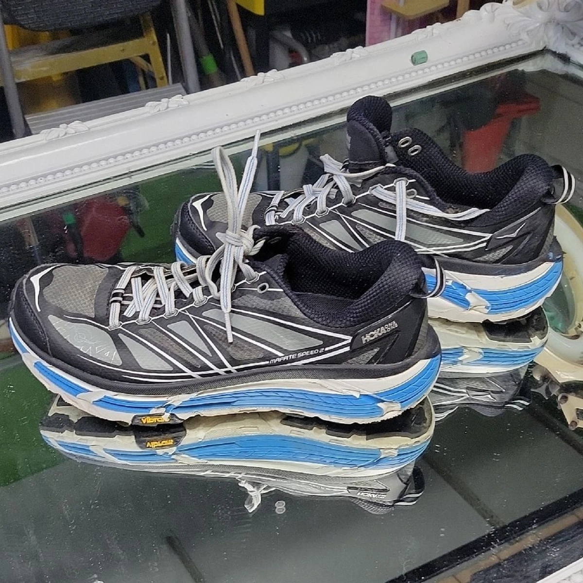 Hoka One One HOKA Mafate Speed 2 Black White Blue for sale  display picture 1