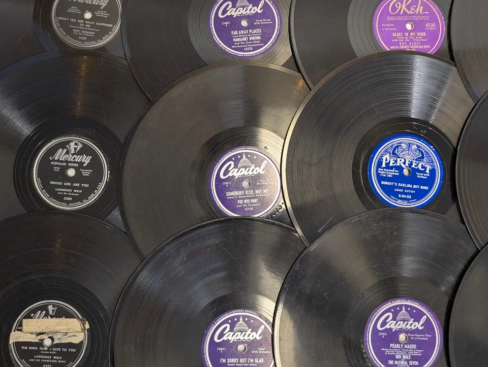 x25 MIXED LOT 78 RPM Records c1910s+ Jazz Big Band Swing Capitol Victor Decca #5 - Image 2 of 4