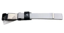 Adidas Three Stripes Tour Golf Webbing Belt WHITE Cut To Size NEW