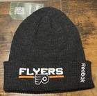 Reebok Center Ice Philadelphia Flyers Embroidered Heather Gray Cuffed Beanie