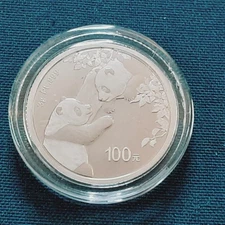 China 2023 100 Yuan 3 Gram Platinum Panda Proof Coin in Capsule!!! S216