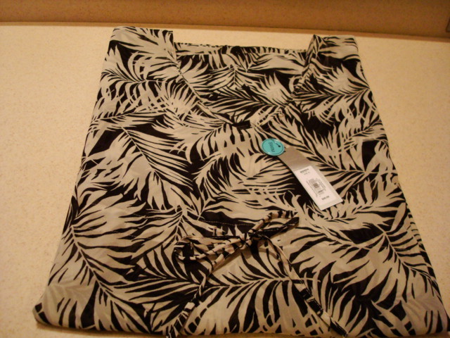 palm leaf swim cover up