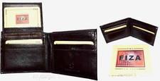 Lot of 2 Men's wallet Billfold Leather Wallet 9 card Black leather wallet in box