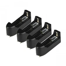 4PCS Smart Battery Charger For 18650 AA 16340 14500 CR123A Rechargeable Battery