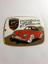 Porsche 356 Euro-club Vintage Car Automobile Grill Enamel Badge Tour Emblem Porsche 356 Euro-club Vintage Car Automobile Grill Enamel Badge Tour Emblem