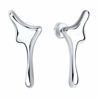 Damen Ohrringe 925 Sterling Silber Ohrhänger Rhodiniert Sokolov 03332