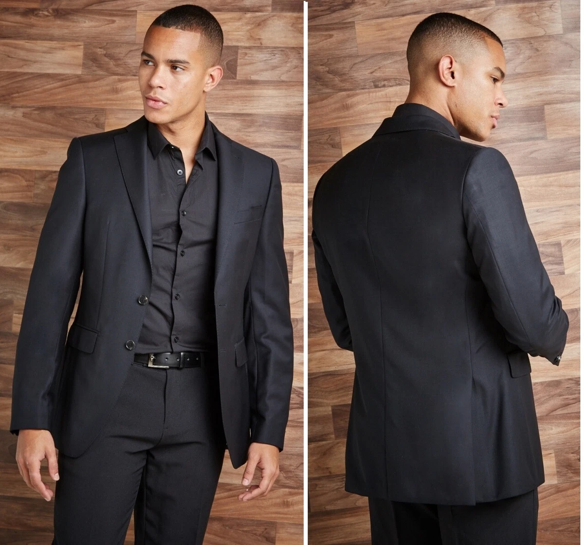 Men in black coat cheap