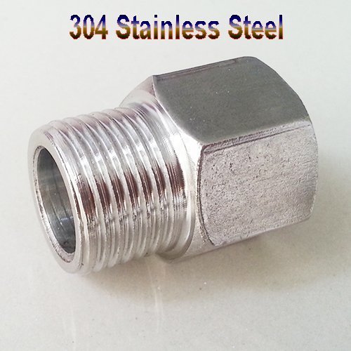 Metric M14 M14X1.5 Female to 3/8" Male NPT Pipe Fitting Gauge Adapter