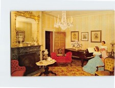 Postcard Drawing Room Restored Home of James Buchanan Lancaster Pennsylvania