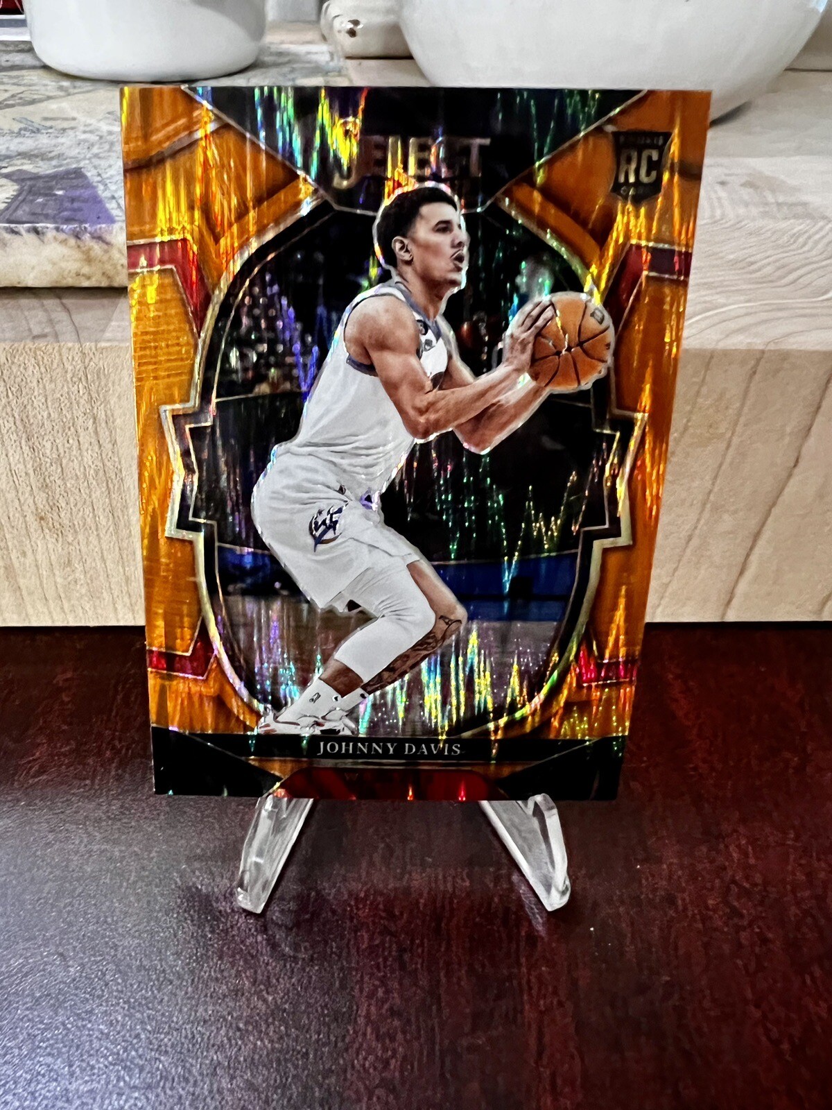 2022-23 panini select basketball Johnny Davis RC Orange Flash 100