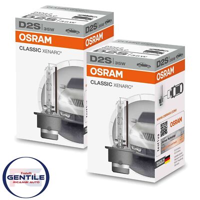 Pair of Osram Xenarc 66240CLC D2S Xenon 35W Classic Line Xenarc lamps