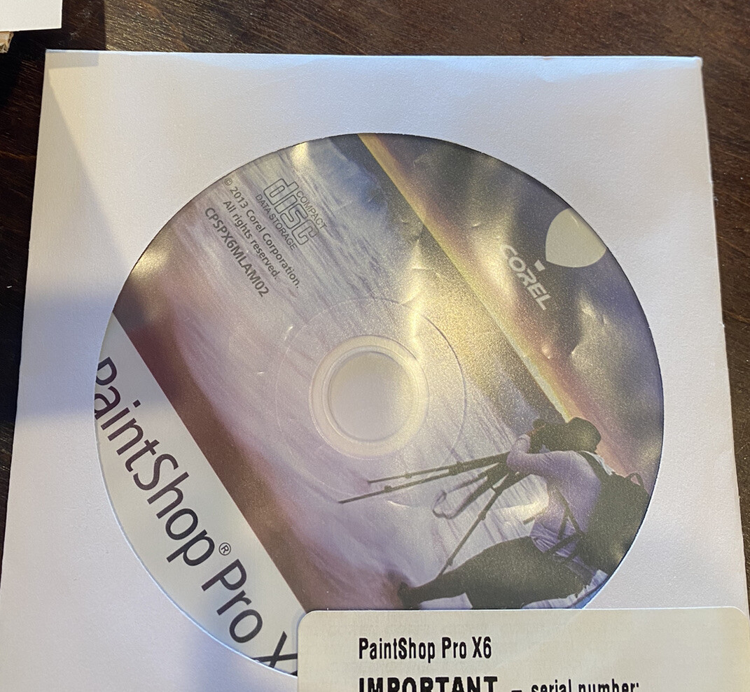 Corel Paintshop Pro X6 Software Pspx6enmbam For Sale Online Ebay
