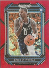 2023-24 Panini Prizm Dariq Whitehead Red Prizm RC 169/299 Brooklyn Nets