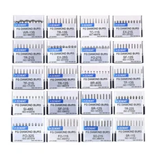 100pcs AZDENT Dental Super Coarse Diamond Burs FG Bur for High Speed Handpiece