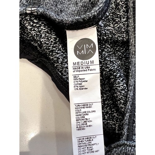 Vimmia NWT Devotion Open Back Tank in Gray/Black Size M - Picture 6 of 6