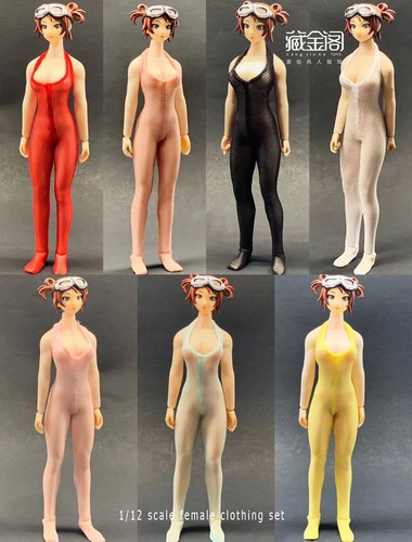 1/12 Girl's Sexy Bodysuit Clothes For 6" Phicen TBLeague Female Figure Body - 第 1/15 張圖片