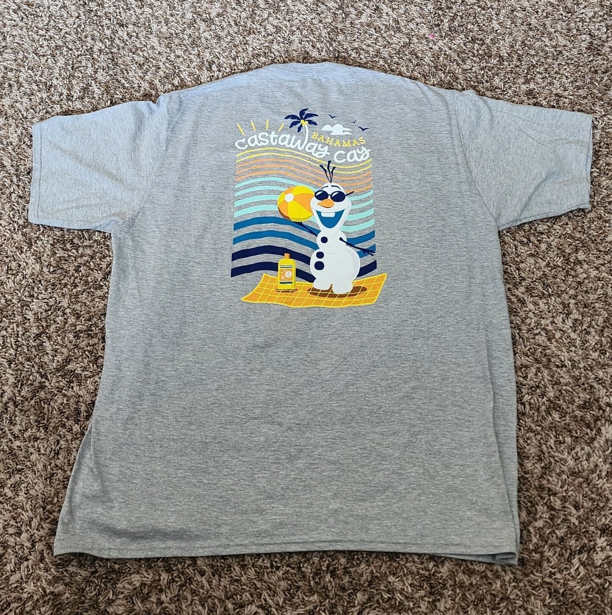 Disney Cruise Line Castaway Cay Olaf Shirt Size 2XL/XXL - NWT! | eBay