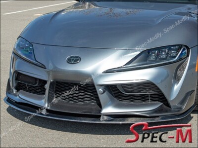 JPM Art Style REAL CARBON Front Bumper Lip Splitter For 2000+ Toyota Supra A90