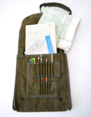 US Made Canvas Map & Photograph Case with Adjustable